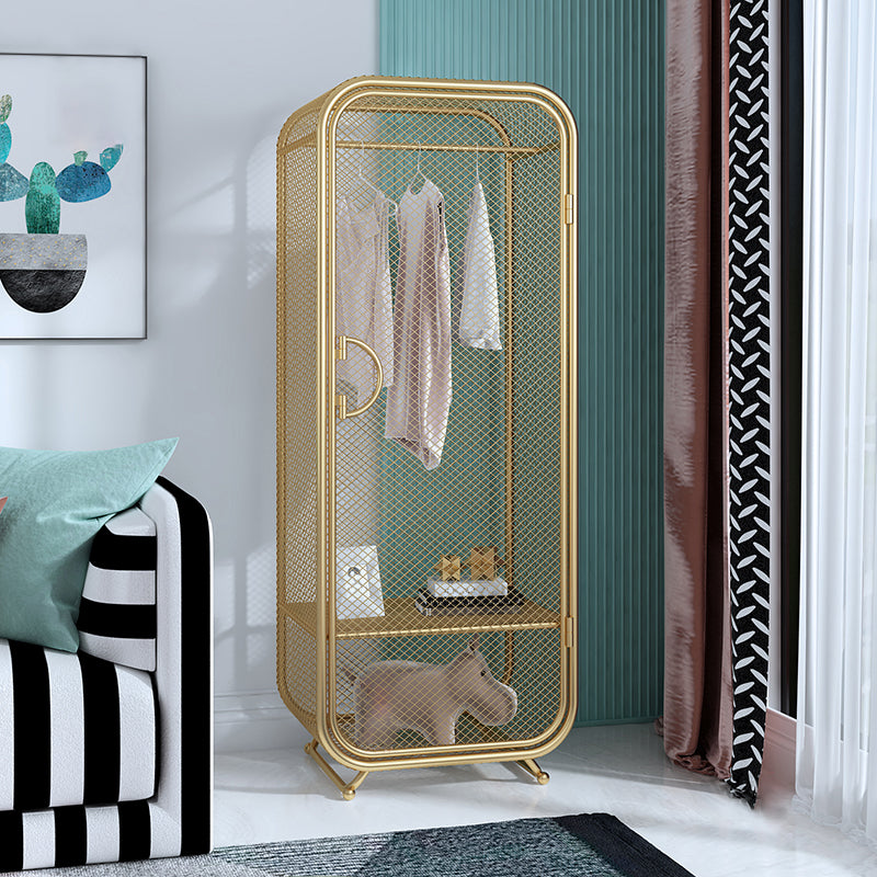 Contemporary Wardrobe Closet Metal Wardrobe Cabinet for Bedroom