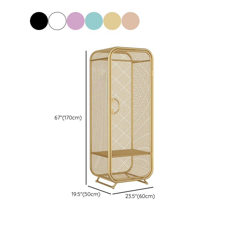 Contemporary Wardrobe Closet Metal Wardrobe Cabinet for Bedroom