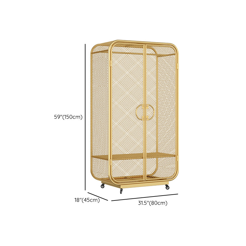 Contemporary Wardrobe Closet Metal Wardrobe Cabinet for Bedroom