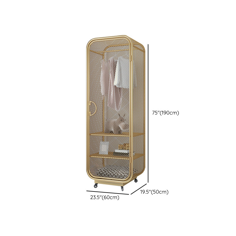 Contemporary Wardrobe Closet Metal Wardrobe Cabinet for Bedroom