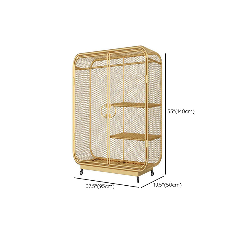 Contemporary Wardrobe Closet Metal Wardrobe Cabinet for Bedroom