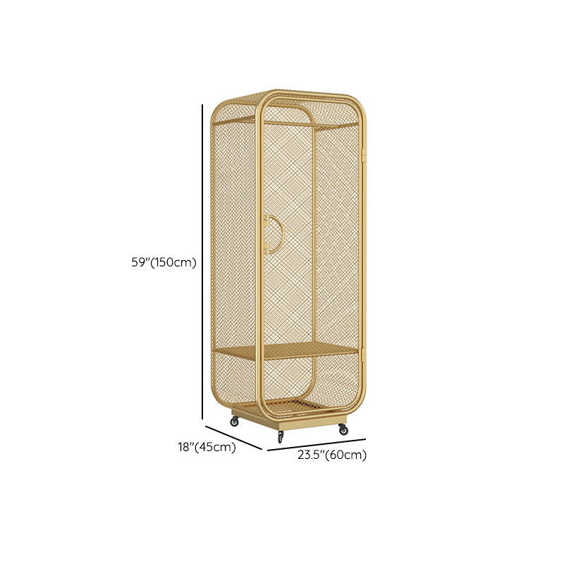 Contemporary Wardrobe Closet Metal Wardrobe Cabinet for Bedroom