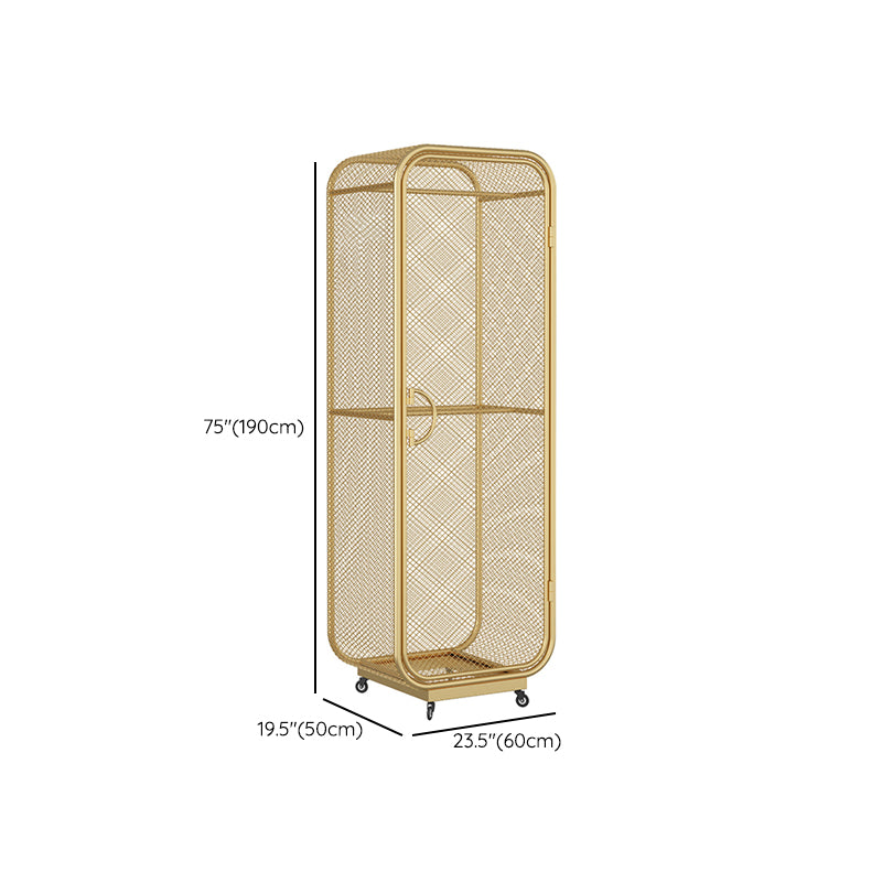 Contemporary Wardrobe Closet Metal Wardrobe Cabinet for Bedroom