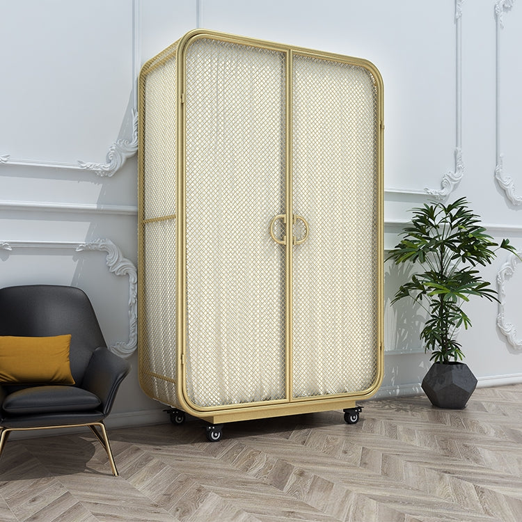 Modern Style Wardrobe Cabinet Clothes Rail Metal Wardrobe Armoire