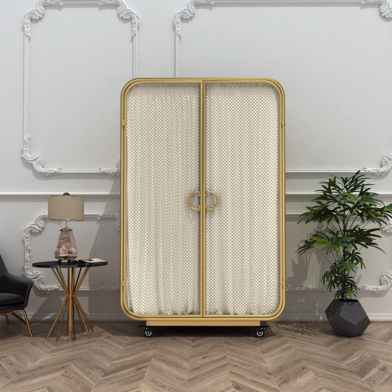 Modern Style Wardrobe Cabinet Clothes Rail Metal Wardrobe Armoire