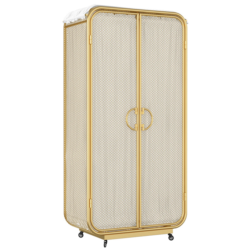 Modern Style Wardrobe Cabinet Clothes Rail Metal Wardrobe Armoire