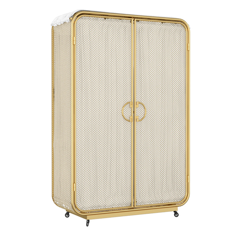 Modern Style Wardrobe Cabinet Clothes Rail Metal Wardrobe Armoire