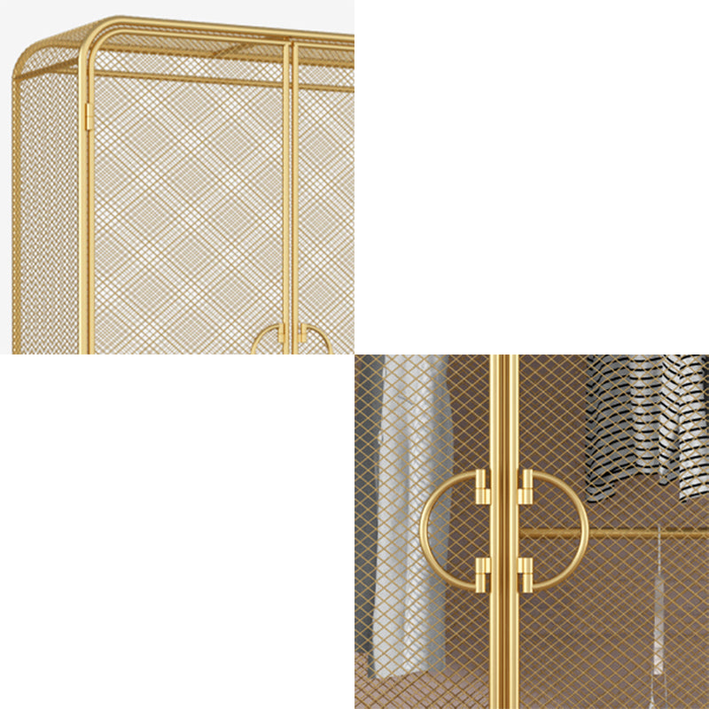 Modern Style Wardrobe Cabinet Clothes Rail Metal Wardrobe Armoire