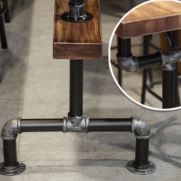 Brown and Black Pub Table Set Industrial 1/2/4/7 Pieces Bar Pub Table Set