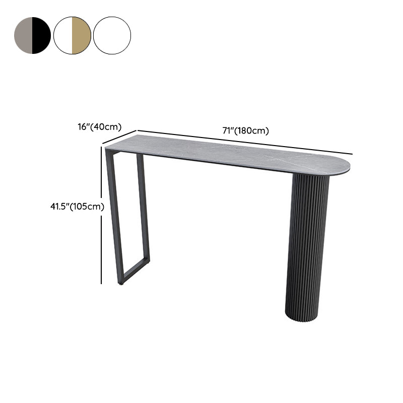 1/5 Pieces Table and Stool Set Contemporary Oval Pub Table Set