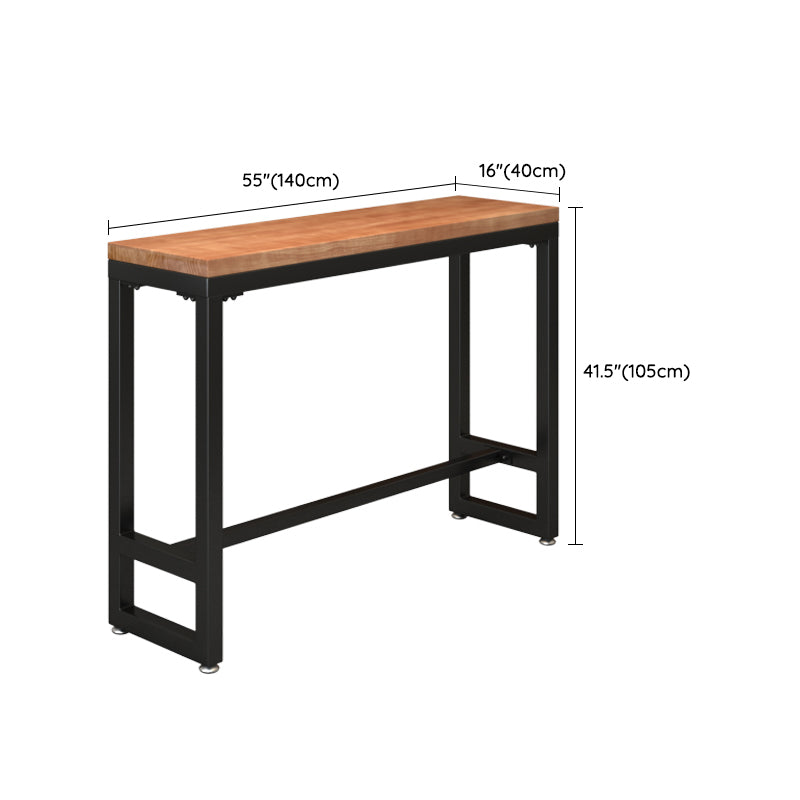 Industrial Rectangle Pub Table Set 1/4/6/7 Pieces Solid Wood Bistro Set