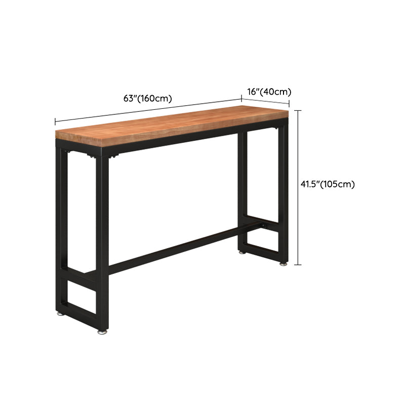 Industrial Rectangle Pub Table Set 1/4/6/7 Pieces Solid Wood Bistro Set