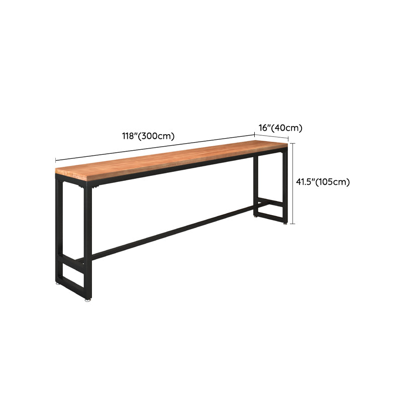 Industrial Rectangle Pub Table Set 1/4/6/7 Pieces Solid Wood Bistro Set