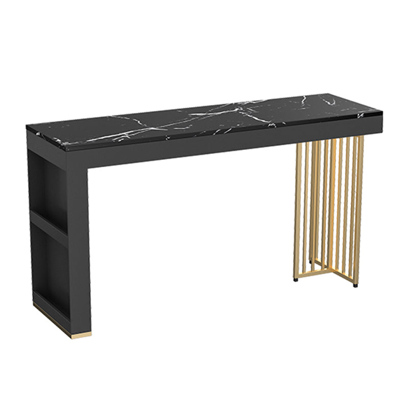 1/3 Pieces Bar Stool and Table Set Faux Marble Contemporary Faux Marble