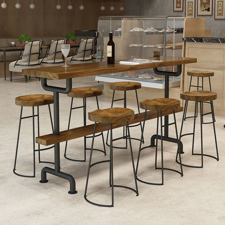 1/4/7/9 Pieces Bar Stool and Table Set Contemporary Pub Dining Set