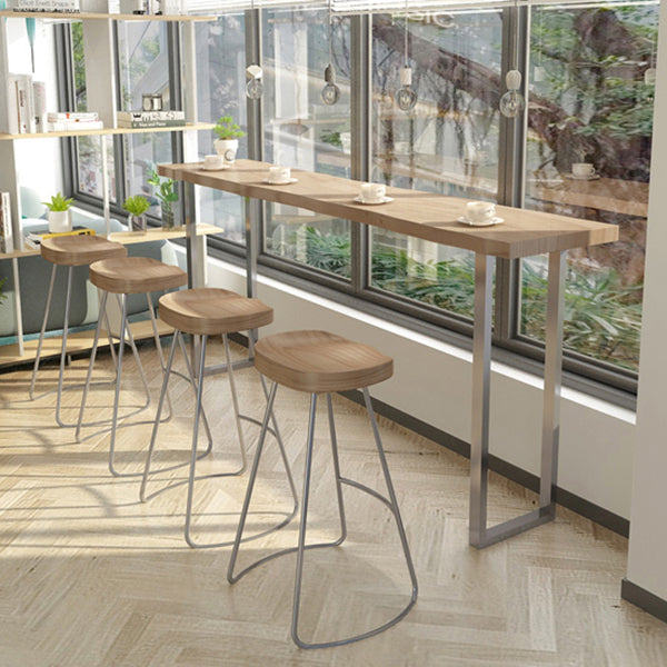 1/2/5 Pieces Counter Height Set Modern Solid Wood Pub Table Set