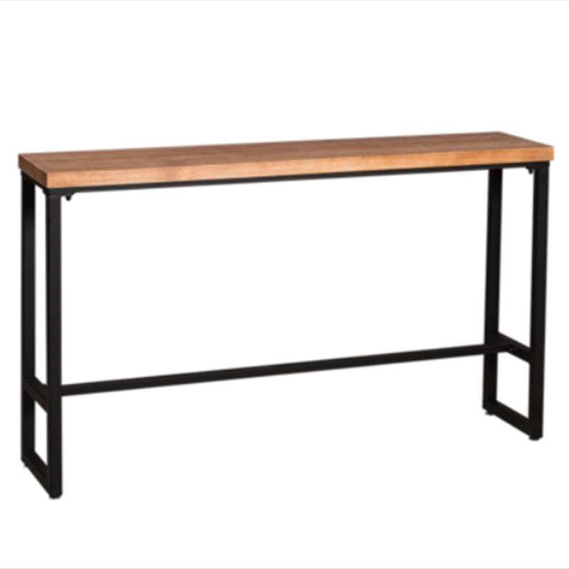 Industrial Rectangle Bar Table Set 1/4/5 Pieces Solid Wood Pub Table Set for Indoor