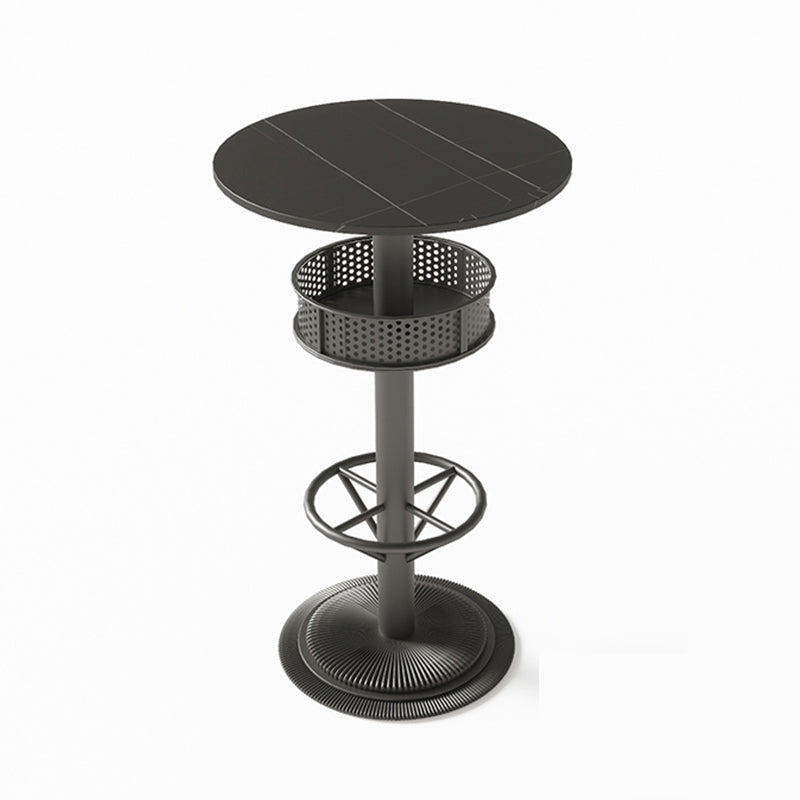 Industrial Style Bar Height Table Black Colour Bar Dining Table for Indoor