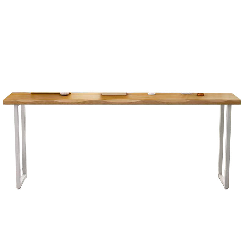 Contemporary Rectangle Wood Counter Table Indoor Bar Dining Table