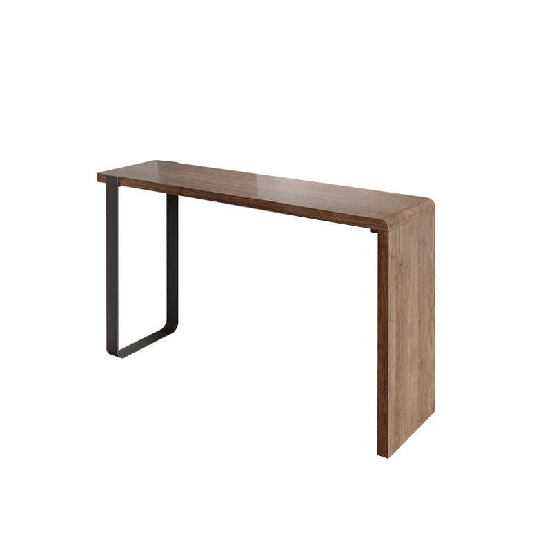 Indoor Contemporary Bar Dining Table Rectangle Wood Counter Table