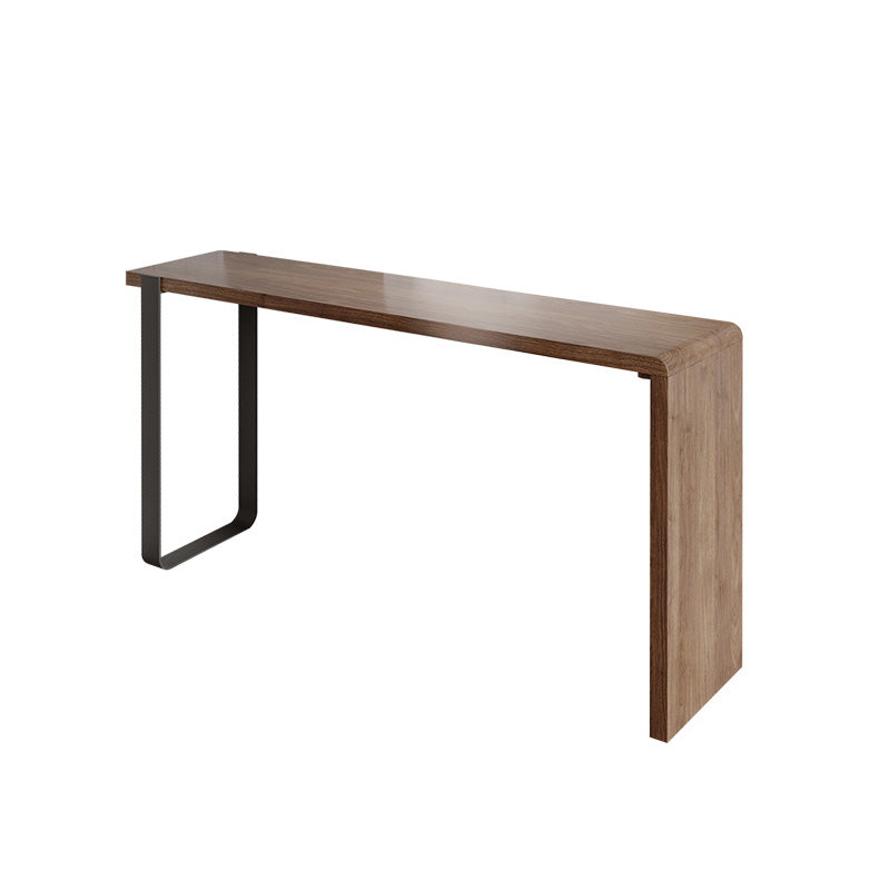 Indoor Contemporary Bar Dining Table Rectangle Wood Counter Table