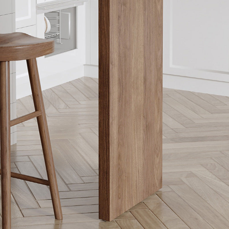 Indoor Contemporary Bar Dining Table Rectangle Wood Counter Table