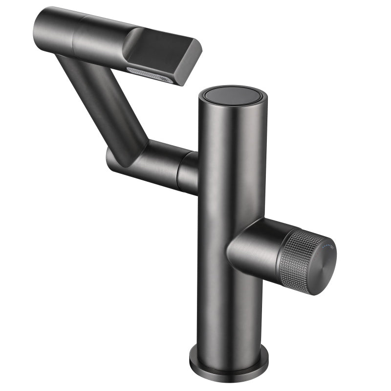 Waterfall Spout Basin Lavatory Faucet Modern Metal Lavatory Faucet