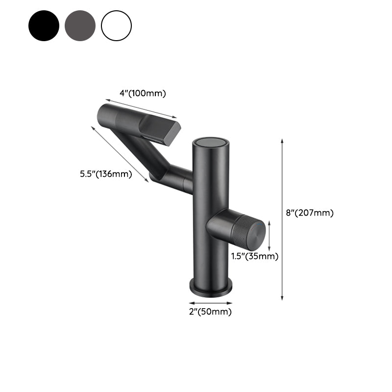Waterfall Spout Basin Lavatory Faucet Modern Metal Lavatory Faucet
