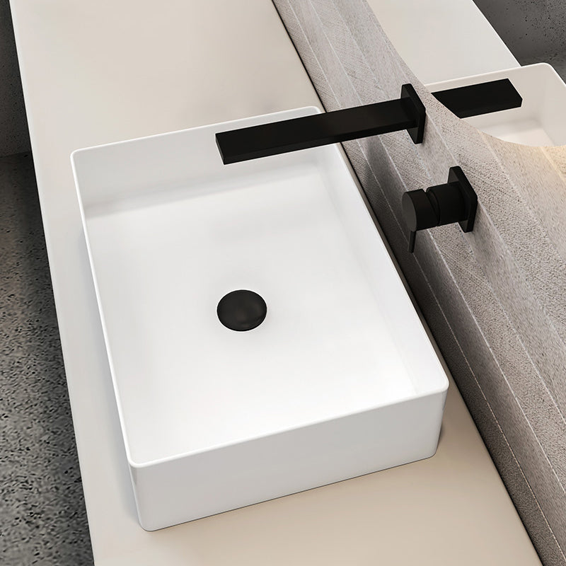 Metal Widespread Lavatory Faucet Modern Wall Mounted Bathroom Faucet