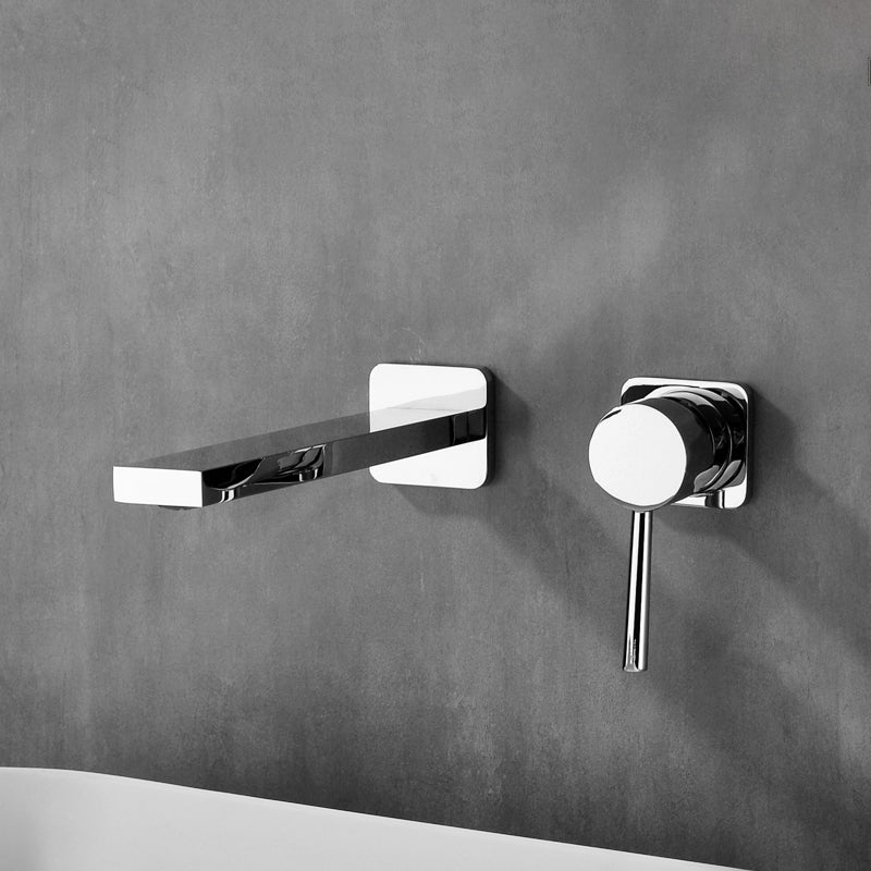 Metal Widespread Lavatory Faucet Modern Wall Mounted Bathroom Faucet