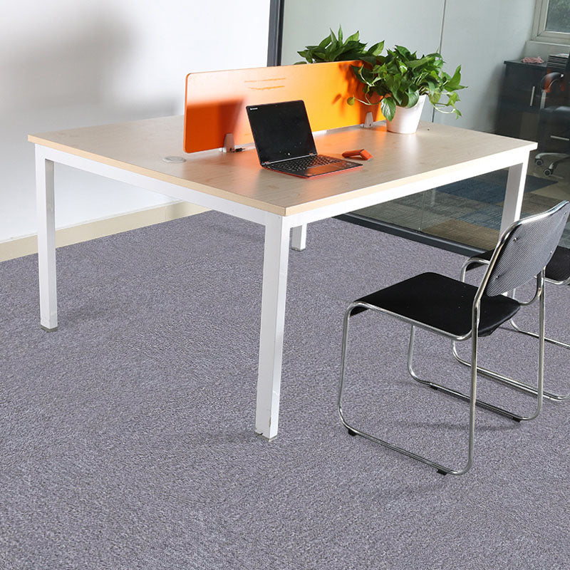Carpet Tile Fade Resistant Non-Skid Solid Color Loose Lay Carpet Tiles Dining Room