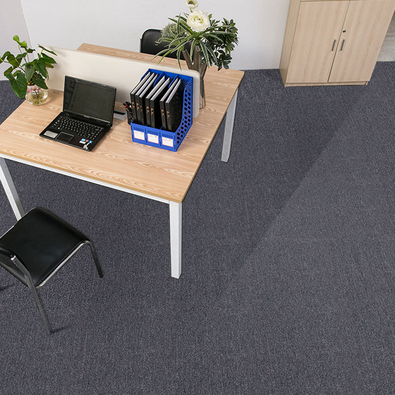 Carpet Tile Fade Resistant Non-Skid Solid Color Loose Lay Carpet Tiles Dining Room