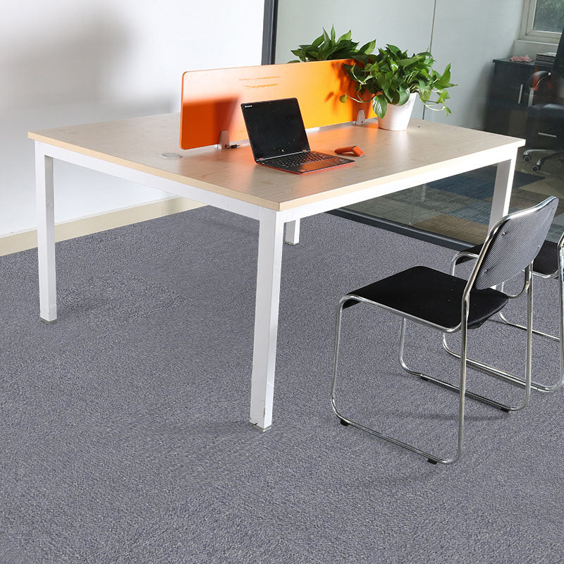 Carpet Tile Fade Resistant Non-Skid Solid Color Loose Lay Carpet Tiles Dining Room