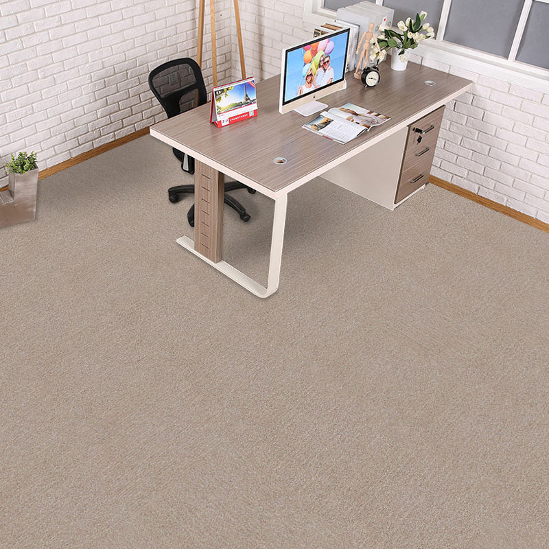 Carpet Tile Fade Resistant Non-Skid Solid Color Loose Lay Carpet Tiles Dining Room