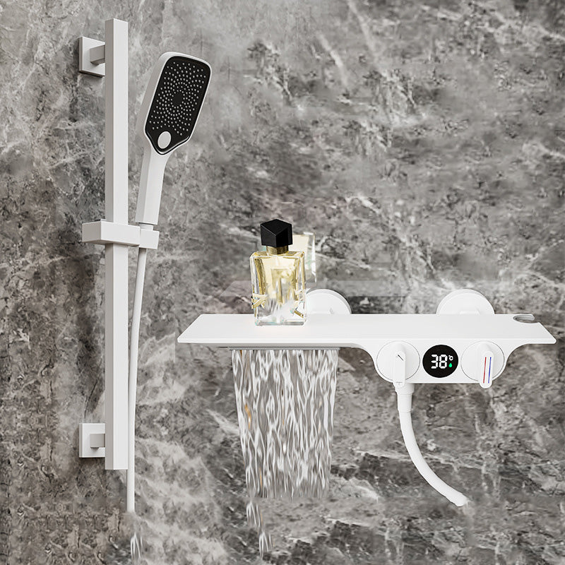 Wall Mounted Shower Combo Temperature Control Shower System with Thermostatic
