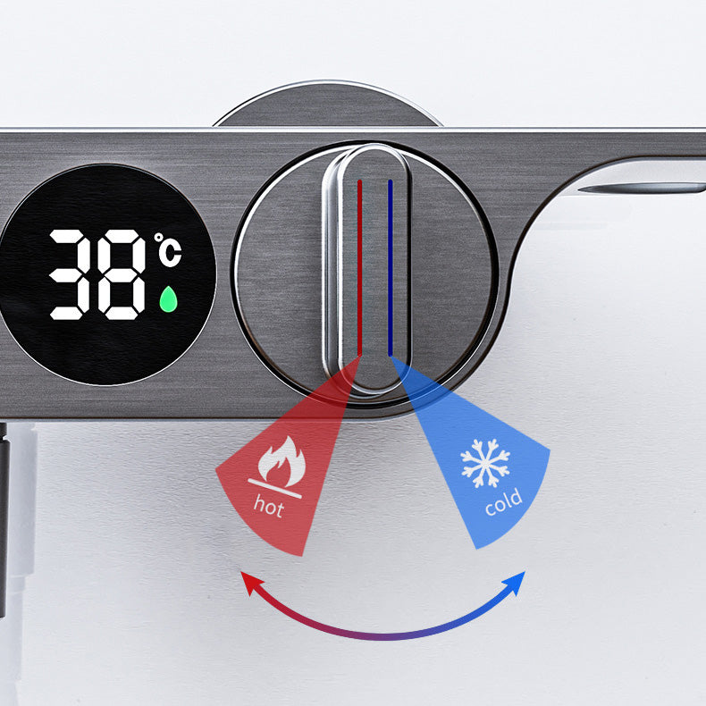 Wall Mounted Shower Combo Temperature Control Shower System with Thermostatic