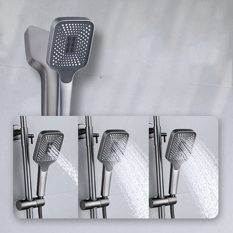 Adjustable Spray Pattern Shower System Valve Included Brass Wall Mounted Shower Combo