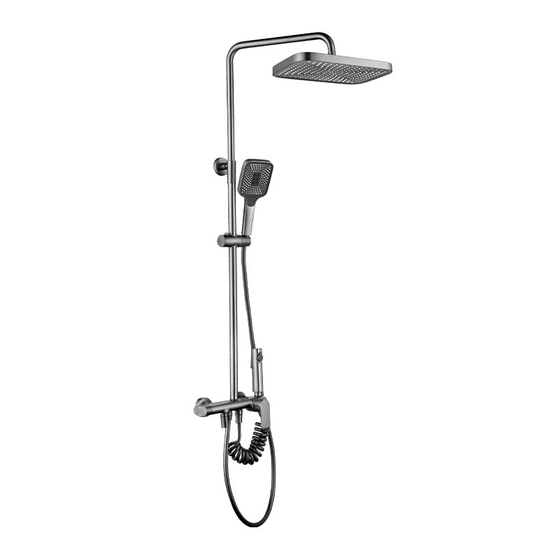 Adjustable Spray Pattern Shower System Valve Included Brass Wall Mounted Shower Combo