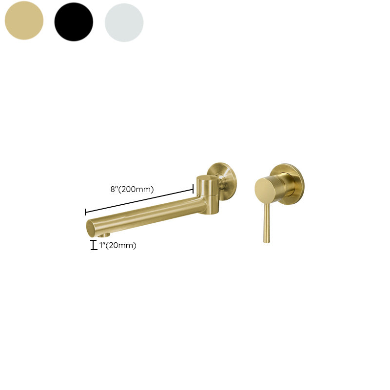 Modern Brass Roman Tub Faucet with 1 Lever Handles Tub Faucet