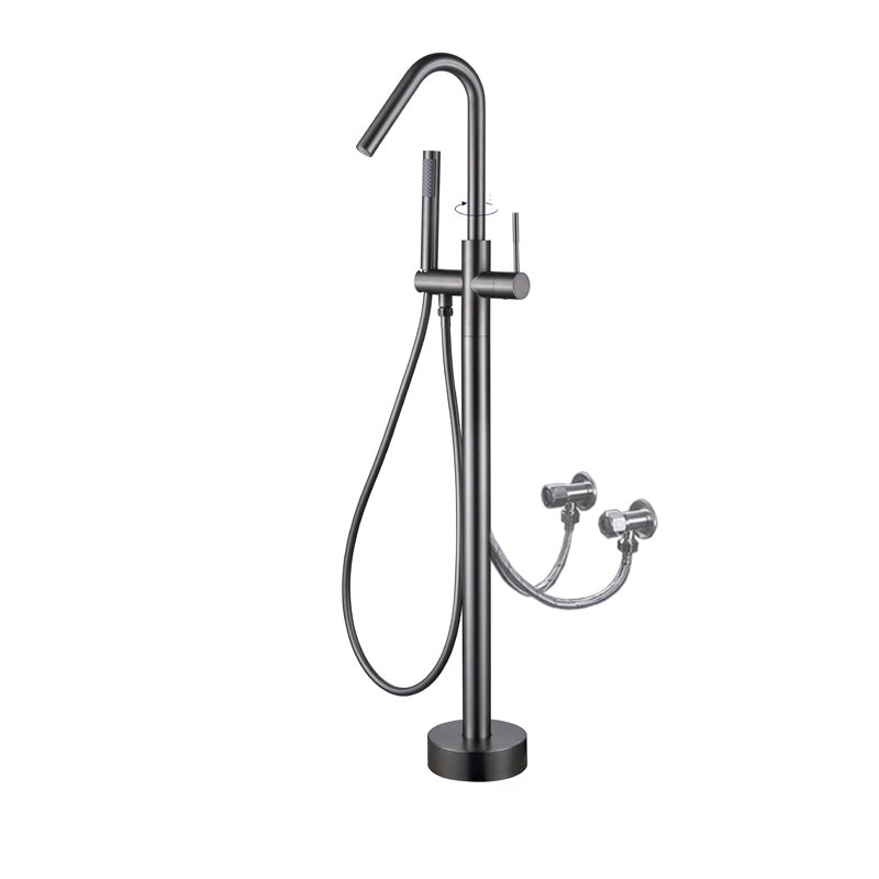 Floor Mounted Metal Freestanding Tub Filler Elbow Freestanding Bathtub Faucet