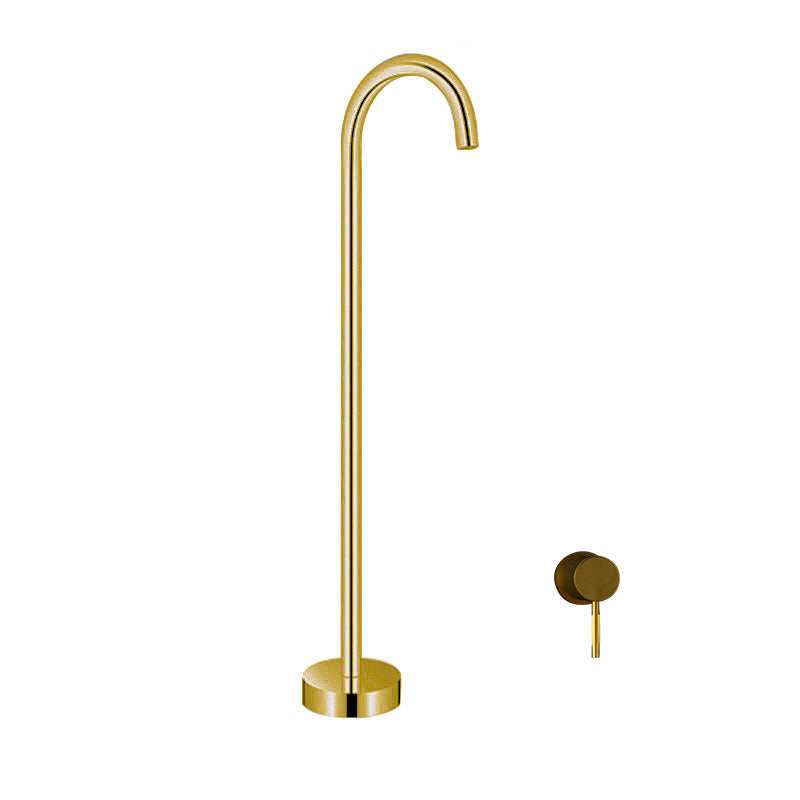 Floor Mounted All Bronze Freestanding Tub Filler Freestanding High Arc Tub Filler Trim