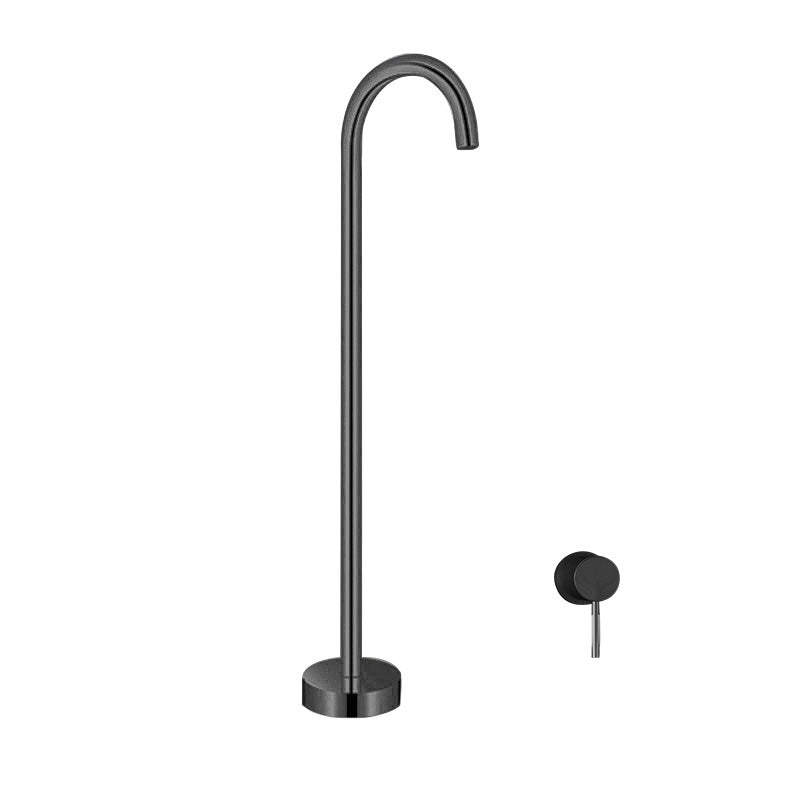Floor Mounted All Bronze Freestanding Tub Filler Freestanding High Arc Tub Filler Trim