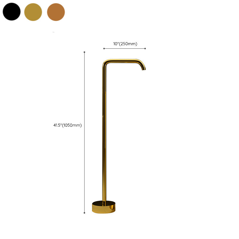 Floor Mounted All Bronze Freestanding Tub Filler Freestanding High Arc Tub Filler Trim