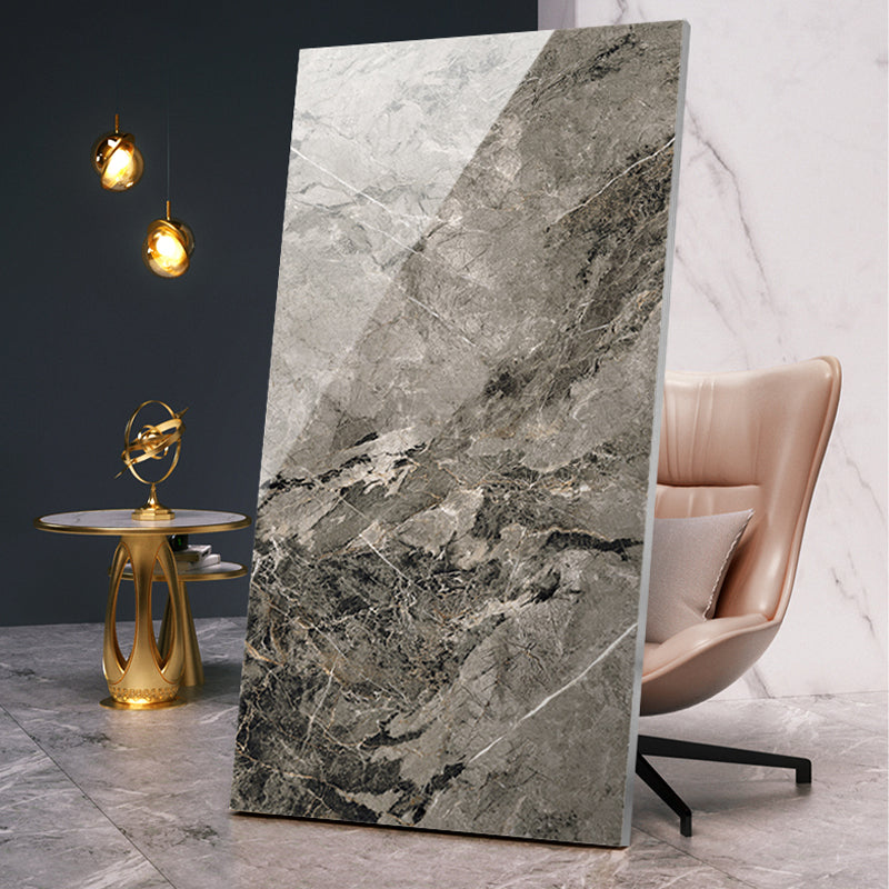 Rectangle Floor Tile Straight Edge Polished Design Floor Tile for Living Room