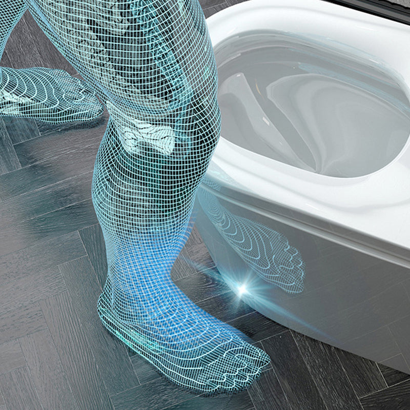 Modern Ceramic Flush Toilet Concealed Tank Toilet Bowl for Washroom