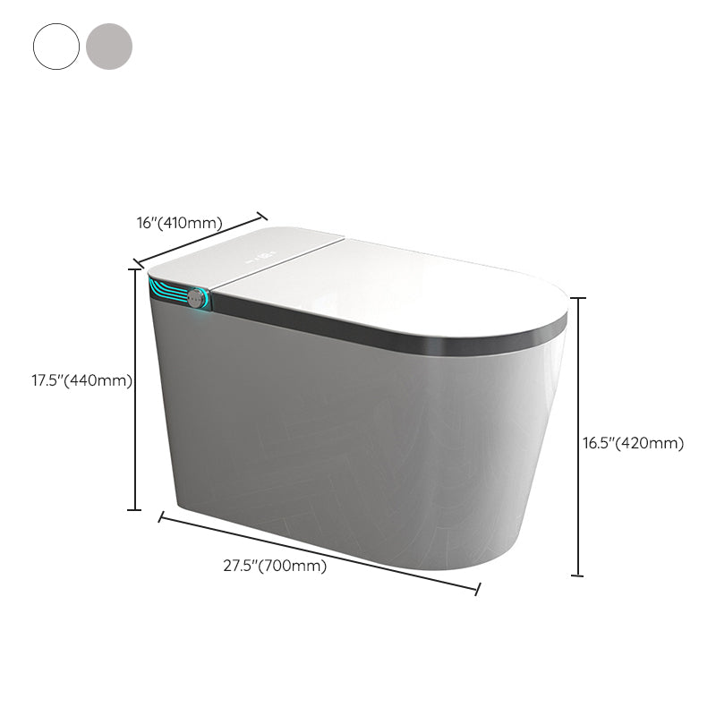 Modern Ceramic Flush Toilet Concealed Tank Toilet Bowl for Washroom