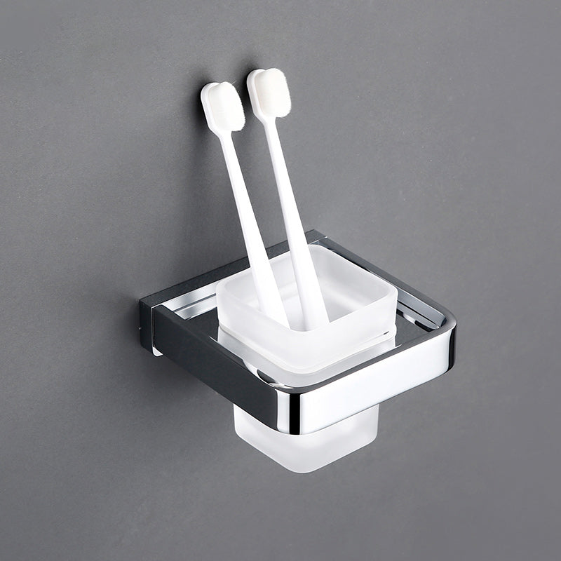 5-Piece Bathroom Hardware Set Modern Polished Chrome Bathroom Set