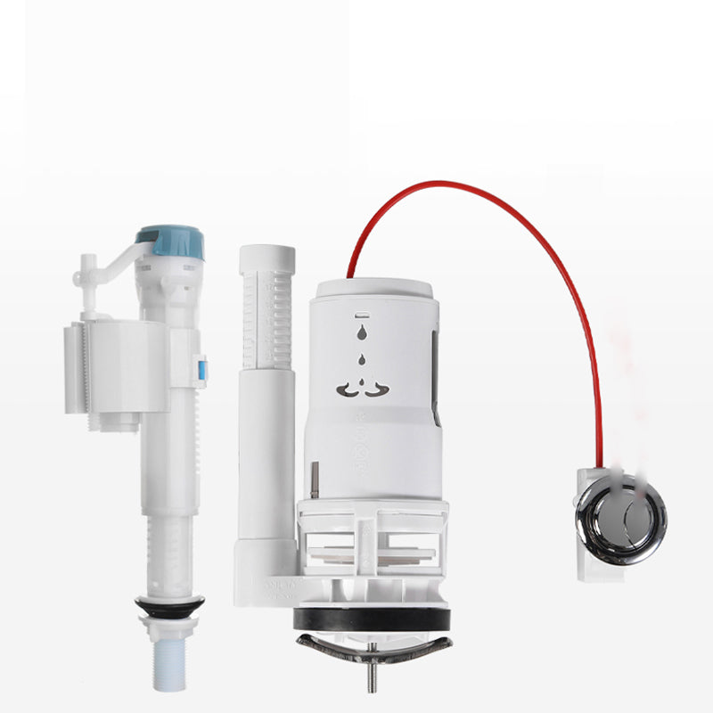 Contemporary Ceramic Flush Toilet Floor Mounted White Urine Toilet with Seat for Washroom