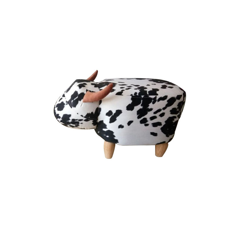 Leather Standard Stool Modern Style Simple Household Cow Stool