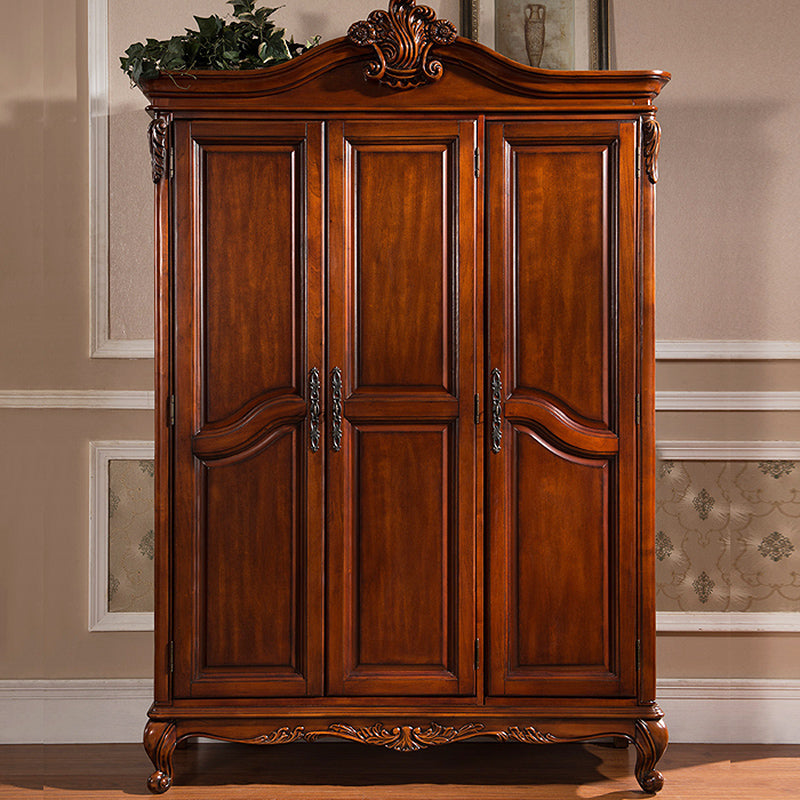 French Country Style Wardrobe Armoire Wood Wardrobe for Bedroom